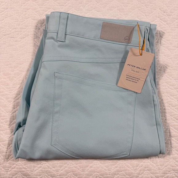 Peter Millar EB66 Men's Stretch Performance Chino‎ Pants Light Blue Size 30x32